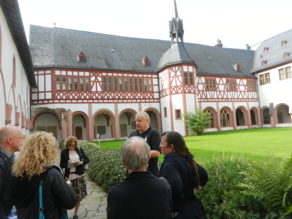 visit of Eberbach Abbey with ombiasy pr 2016 wine tour